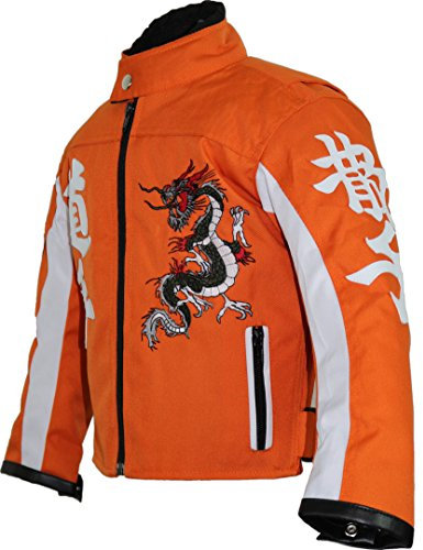 MDM veste de moto pour enfants en différentes couleurs (orange, L)