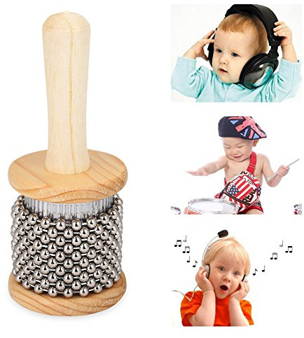 Tbest cabasa, Cabasa, Cabassa Klein,Kinder Cabasa,Kleinhandshaker Cabasa Für Kinder Party Games,Schlaginstrument Cabasa Aus Holz Musik Instrument Für Band Student Kinder Kid Hand Shaker