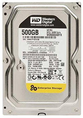 Western Digital 500 GB RE4 Enterprise desktop 3.5 in SATA 7200rpm hard drive OEM (Ricondizionato)