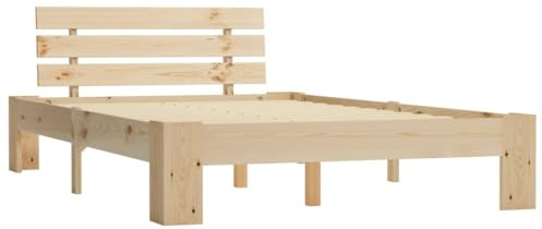 vidaXL Giroletto senza Materasso 140x200 cm in Legno Massello di Pino
