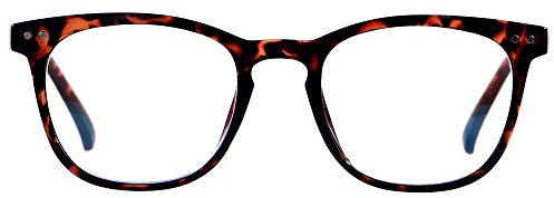 ANDWOOD Blue Light Blocking Glasses Women Men Computer Small Face Clear Bluelight Blocker Eyeglasses Frame Square Tortoise