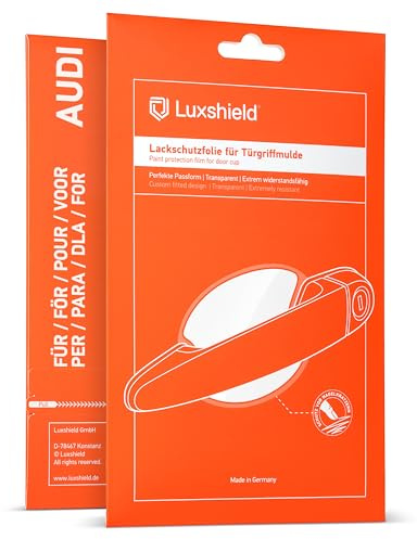Luxshield bil dörrhandtag skyddsfilm infällt grepp för Audi Q3 Sportback F3 I 2019-2026 - repskydd, lackskyddsfilm - transparent glansig