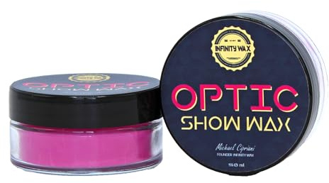 Infinity Wax Optic Show Wax 50ml Ultra Gloss Polymer Emulsion Wax with Natural Oils Easy On/Off in Any Weather, Show-Ready Finish, Extreme Beading, Up to 12 Weeks Protection