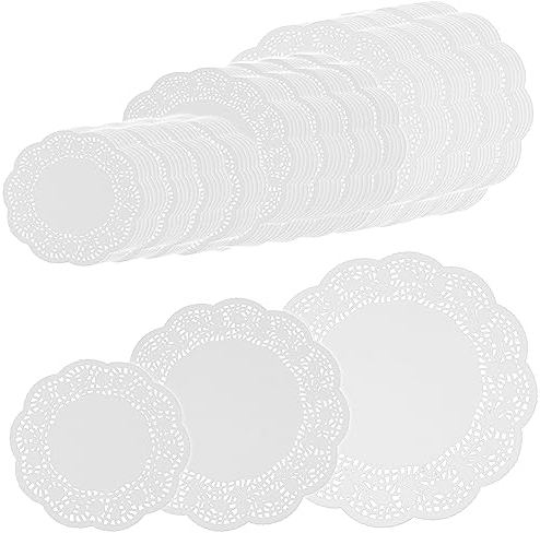 com-four® base per torta 72x [ Ø 21 cm | 26 cm | 30 cm ] - punte per torta come base per decorare e servire - piatti per torta bianchi in carta (72 pezzi - 3 misure)