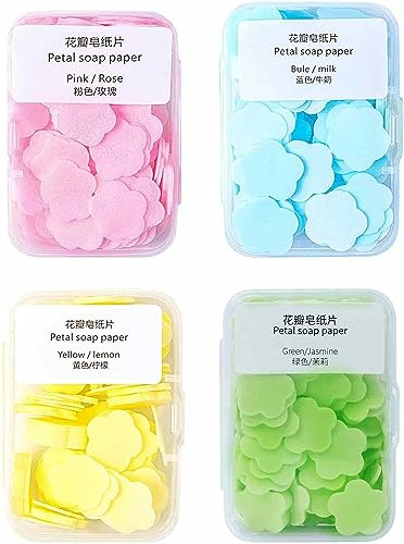 800 Pieces Portable Dissolvable Paper Soaps/Petal Soap Paper,Hand Bath Cleaning,for Hand Washing and Cleaning