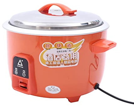 Rice Cooker,Electric Rice Cooker Non Stick Steamer Commercial Rice Maker Automatic Heat-Preserving 13L 1900W Aluminum White Inner Pot Use for Cooking Rice, Porridge, Soup