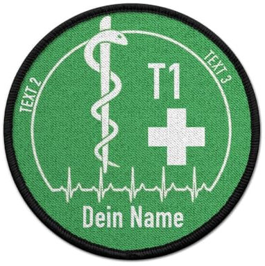 Copytec Patch Medical Personalisiert Rettungssanitäter NFS Abzeichen Service #40013