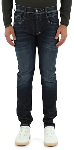Replay Slim fit Jeans Anbass Hyperflex Dust, 007 mörkblå, 38W x 32L