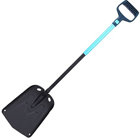 Folding Shovel Aluminium Alloy Outdoor Multifunctional Snow Shovel with Long Handle for Climbing Camping Tool