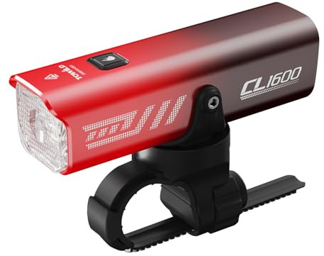 towild CL1600 Smart Bike Lights,1600 Lumen Front Bike Light 5000mAh Type C Rechargeable Bicycle Headlight for MTB,IPX6 Waterproof Bike Lamp,5 Modes Cycling Light for Road Bike