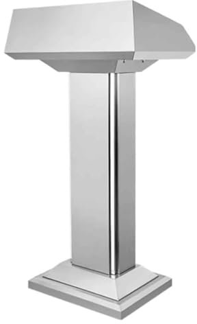 Rednerpult-Podiumständer, Rednerpultständer aus Edelstahl für Rednerpult-Präsentationen im Kirchenklassenzimmer - Modernes tragbares Podium mit breiter Lesefläche