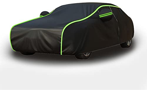 Autoabdeckung Vollgarage für VW Touran MPV 2010-2015 Autoabdeckung staubdicht wasserdicht UV-beständig Winddicht Kratzfest(Color:B,Size:)