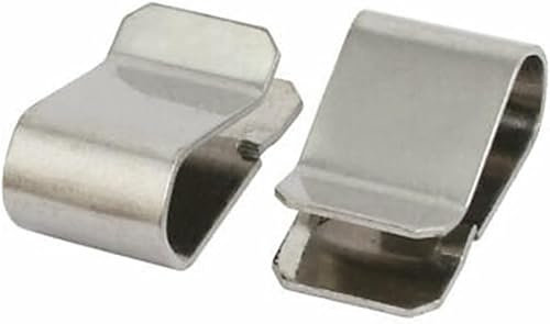 20 Stück Cable Clips Edelstahl Klemmen Set, Anhänger-Drahtklemmen, Solar-Photovoltaik-Teile, Edelstahl-Kabelklemme, Kabelbefestigung Kabelhalter für Elektrische Kabel Management Solarpanel