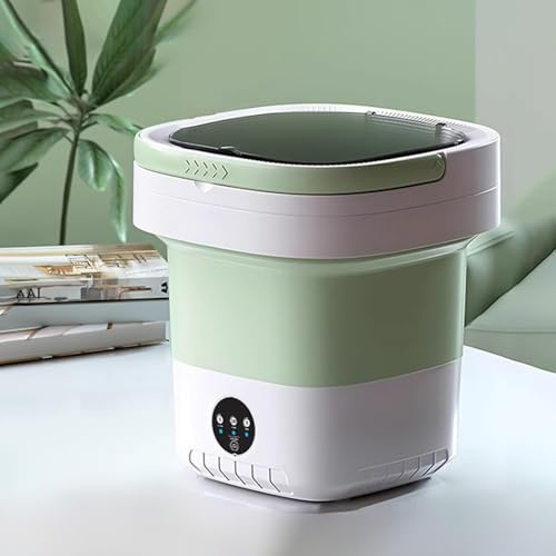 Mini Lavatrice Portatile 12L, Piccola Lavatrice Pieghevole con Centrifuga, per Casa,Viaggio,Campeggio,Dormitorio,Vestiti per Bambini,Calzini,Biancheria Intima