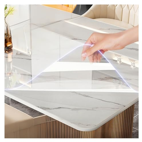 pellicola per mobili trasparente adesiva Pellicola Protettiva Trasparente Per Piano Di Lavoro Della Cucina, Carta Adesiva Per Superfici Lucide, Pellicola Rimovibile Per Mobili(30x110in (76x279cm))