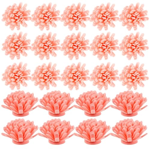 Veemoon 100Pcs Essential Oil Diffuser Aromatherapy Diffuser 1.77X1.77X1.06In PE Material Flower Design Absorbs Essential Oil Quickly Enhances Aroma for Wedding DIY Fragrance