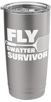 Sarcastic Fly Swatters Sarcastic Joke, Fly Swatters Gifts Stainless Steel Insulated Tumbler