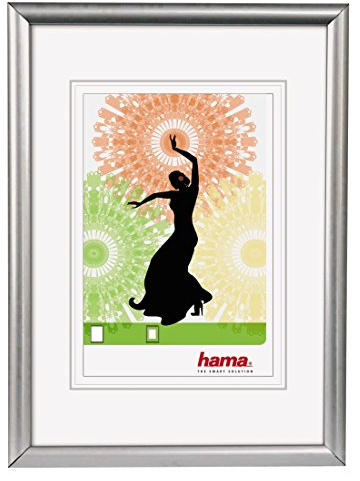 Kunststoffrahmen Madrid, Silber, 50 x 70 cm