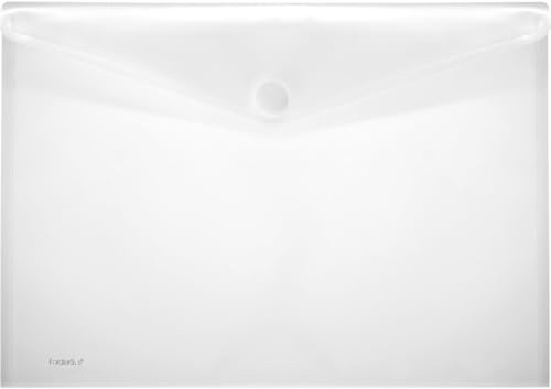 FolderSys 10 x Dokumentenmappe A3 quer PP Klettverschluss transparent