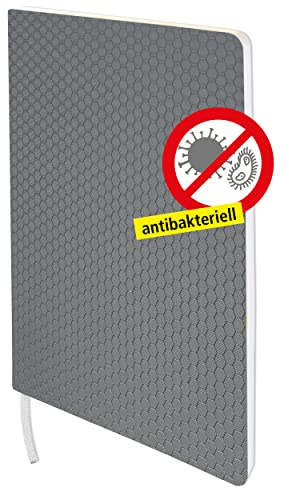 Online be.safe Bullet Journal noir format A4 | Surface antibactérienne et antivirale | 192 pages intérieures à pois | Carnet de notes à couverture rigide | Carnet de notes 80 g/m² Papier FSC pour