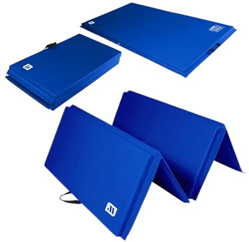 We Sell Mats - 4 ft x 8 ft x 2 in Premium Personal Fitness & Exercise Mat for Home Workout - Lightweight and Folds for Carrying – All Purpose Home Gym Mat – Thick Mat for Yoga, Pilates, Stretches