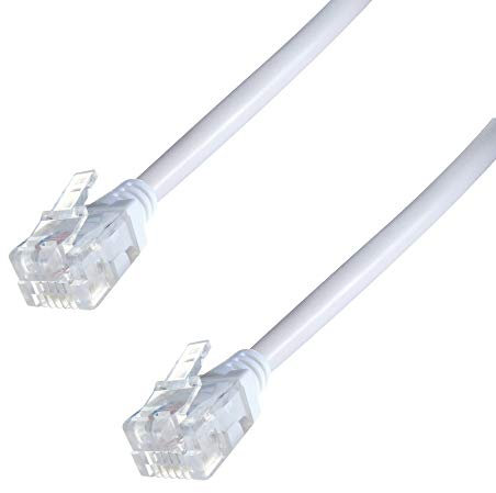 Computer Gear 30-0502 cavo telefonico 10 m Bianco