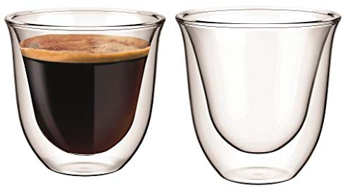 Aqualogis Bicchiere termico a doppia parete per espresso, doppio cremona, set da 2 (80 ml)