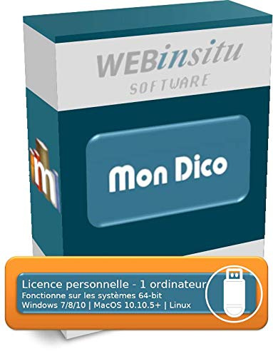 MonDico - Éditeur de dictionnaires, lexiques et glossaires numériques - Licence personnelle - 1 poste