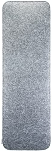 Brandsseller Bankauflage aus Filz 118x38x2 cm – Stilvolles, pflegeleichtes Sitzkissen für Innen & Außen, hochwertiges Bankpolster mit abgerundeten Ecken, langlebig – Hellgrau