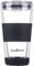 ecoBrew Glass Reusable Coffee Cups | Double Walled Insulated Cup for Hot and Cold Drinks | 16oz / 450ml Eco-Friendly Glass Travel Coffee Mug with Lid | Black