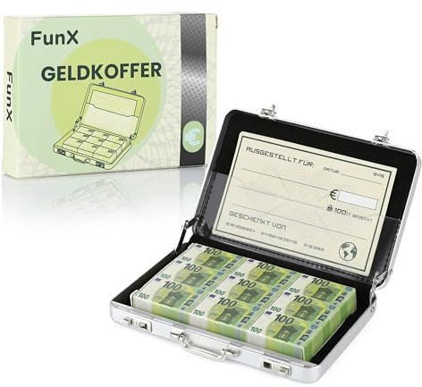 FunX Caja de dinero con tarjeta de felicitación, caja de regalo para bodas, ceremonia juvenil o cumpleaños, 10 x 7 cm