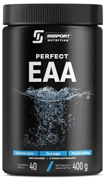 INSPORT Nutrition - EAA PERFECT - Supplément Sportif Professionnel - Acides Aminés - Soutien à l'exercice - 40 Portions - 400g Poudre - Goût: (Sans saveur)