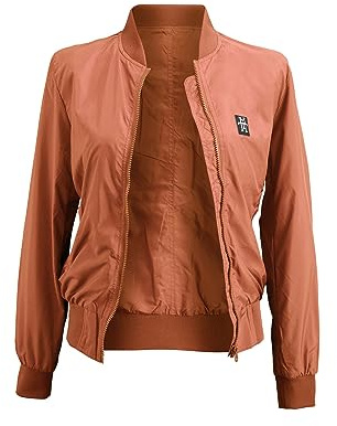 Manufaktur13 Women Bomber - Leichte Damen Frauen Bomberjacke, Übergangsjacke mit Waffle Stretch Seiteneinsätzen, Fliegerjacke, Bikerjacke, Frühling Herbst
