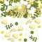 200 Pcs Confettis Décoration Anniversaire 60 Ans,Deco Anniversaire 60 Ans,Sauge Vert Eucalyptus Confettis Decoration,Confettis pour Decoration de Table,pour Déco Anniversaire 60 Ans Femmes Homme