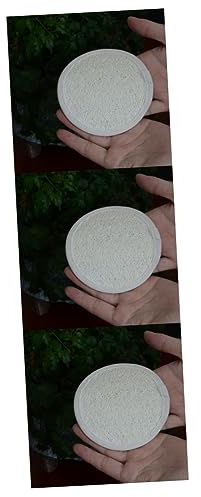 minkissy 3stücke Jar Mit Gesichts-peeling-luffa-schwämme Für Sanfte Gesichtsreinigung Wiederverwendbar Geeignet Für Hauttypen Zum Makeup Entfernen