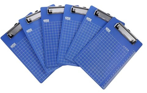 DIYEAH Presse-papiers En Plastique Coloré Format A5 Avec Règle À Suspendre Porte-papier Léger Et Robuste Couleur Aléatoire