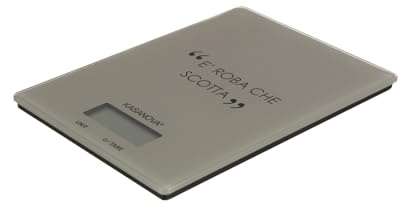 KASANOVA Bilancia Digital Cucina RETT. Lettering Tortora, One Size