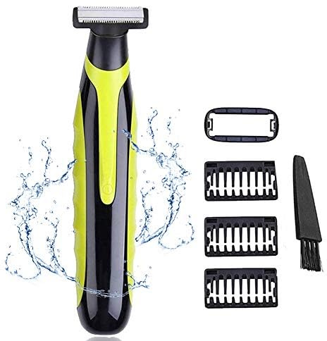 INVODA Rasoio elettrico per gli uomini Rasoi Ricaricabili Viso e Corpo Una lama Trimmer Impermeabile Wet & Dry