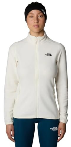The North Face NF0A855O4HP1 Women’s 100 Glacier Fz - Eu Sweatshirt Damen White Dune-NPF Größe L