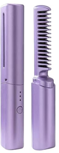 Pratico Lisciante Per Capelli: Spazzola Lisciante Ricaricabile, Pettine Lisciante Per Capelli | Piastra Per Capelli Da Donna, Ferro Da Stiro Leggerissimo, Spazzola Più Liscia Per Pettine Per Toelettat