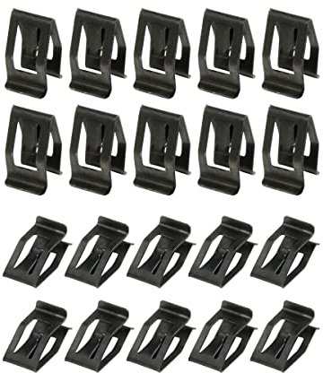 Flaconi 20PCS Clip di Fissaggio per Auto,Clip Fissaggio Auto,Fermaglio per Cruscotti in Metallo,Clip Di Fissaggio Interno Del Cruscotto,Adatto per la Maggior Parte Delle Clip del Cruscotto del Veicolo