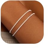 ZHESHY Armband Damen Gold Knoten Armbänder Set Freundschaftsarmbänder | 14K Vergoldet Silber Armkette,Verstellbare Stapelbare Herz Goldene Partner Armbander Bracelet,Geschenk Schmuck Frau Frauen