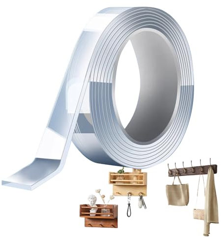 Nastro A Doppio Lato | Strisce Di Montaggio Trasparente Per Impieghi Pesanti Con Forte Adesivo Impermeabile | Nastro Resistente Alla Vite Ad Alta Virata Per Impiccagione Per L'immagine, Fissaggio Di M