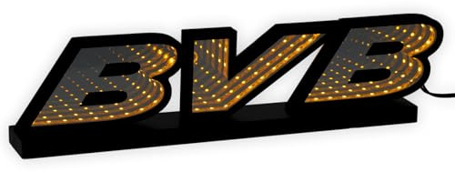 BVB LED Leuchtschriftzug, USB-betrieben, Schwarz mit LED-Beleuchtung