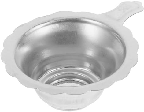 CLISPEED Colino in Acciaio Inossidabile per Tè Sfuso Filtro Fine con Mini Setaccio Portatile per Tè Caffè e Cocktail Design Compatto per Uso Quotidiano e Viaggi