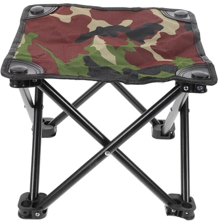 Alasum Sgabello Pieghevole da Esterno Mimetico Sedia Campeggio Piccola e Portatile per Pesca Giardino e Spiaggia Design Facile da Trasportare e Pulire