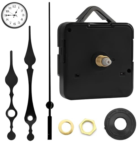 Tomedeks meccanismo orologio da parete Meccanismo Orologio da Parete, Set Completo di Lancette per DIY, Facile Installazione