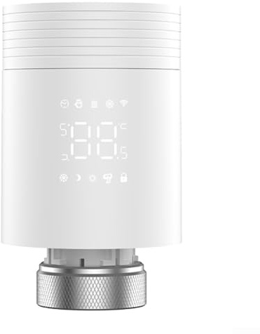 Termostato per termosifone per controllo Smart WiFi, batteria a lunga durata, funzionamento silenzioso, timer giornaliero programmabile, compatibile con app