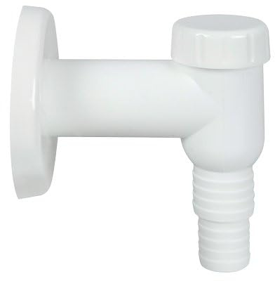 5PZ SIFONE PP LAVATRICE ESTERNO PP BIANCO CON VALVOLA MM 32