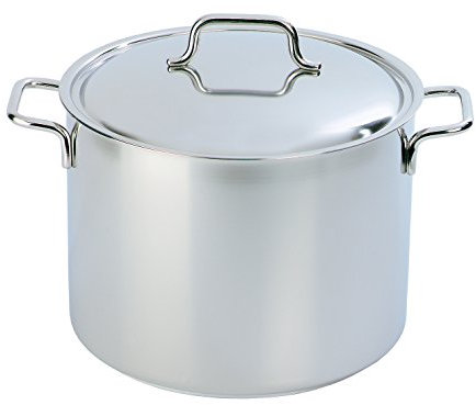 Demeyere Apollo Deep Stockpot Saucepan, Silver, Stainless Steel, 32 L, 36 cm
